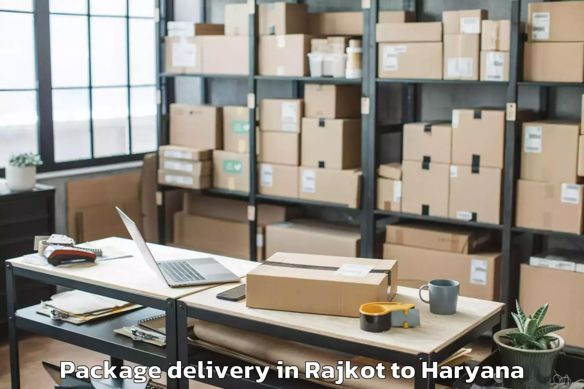 Rajkot to Abhilashi University Gurgaon Package Delivery Booking